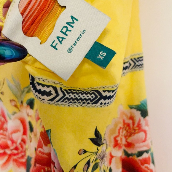 Farm Rio floral halter dress xs - Picture 5 of 6